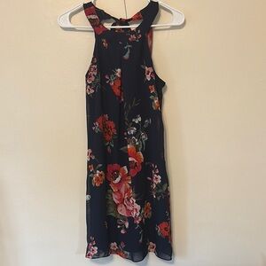 Floral Halter Neck Dress
